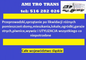 przenoszenie mebli katowice Ami Tro Trans - Przeprowadzki - Przewóz - wywóz mebli - likwidacja mieszkań - Utylizacja - Transport Katowice - całe śląskie