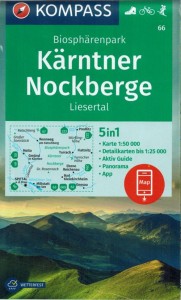 Kärntner, Nockberge. Wodoodporna mapa turystyczna 66. Wyd. 2023. Kompass