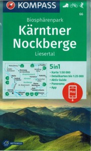 Kärntner, Nockberge. Wodoodporna mapa turystyczna 66. Wyd. 2023. Kompass