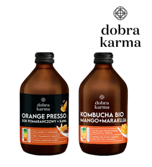 Kombucha, Napój Orangepresso Dobra Karma