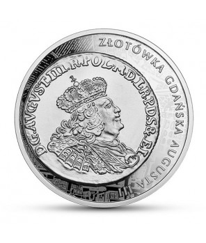 Moneta kolekcjonerska 20 zł złotówka gdańska Augusta III